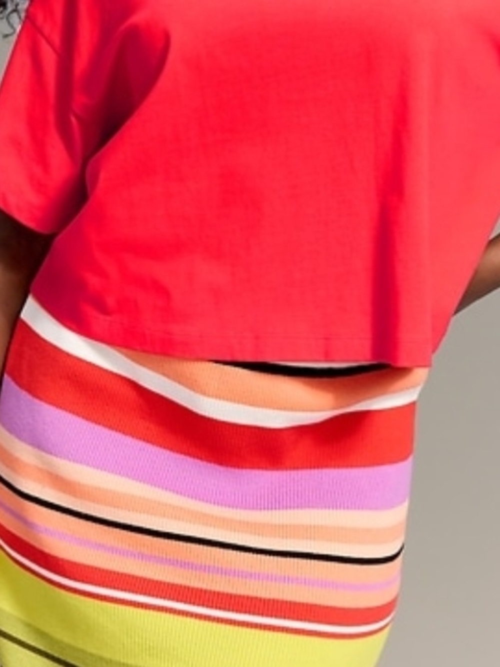Old Navy × Christopher John Rogers Multicolor Striped Knit Skirt - XL
